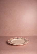 Camilla Green Garland Dinner Plates Hand-Painted Portuguese Set of 4