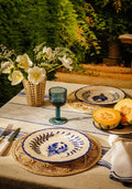 Pandora Cobalt Blue Dinner Plates | Hand-Painted Portuguese Ceramic Set of 4