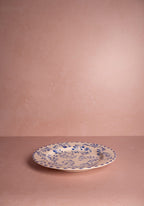 Sophia Blue Dinner Plates Hand-Painted Portuguese Ceramic Set of 4