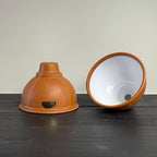 Trimingham Hand-Stitched Genuine Leather Pendant Light - 8.5 Inc