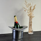 Top Hat Champagne Ice Bucket  Solid Cast Aluminium Wine & Bottle Cooler