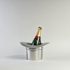 Top Hat Champagne Ice Bucket  Solid Cast Aluminium Wine & Bottle Cooler