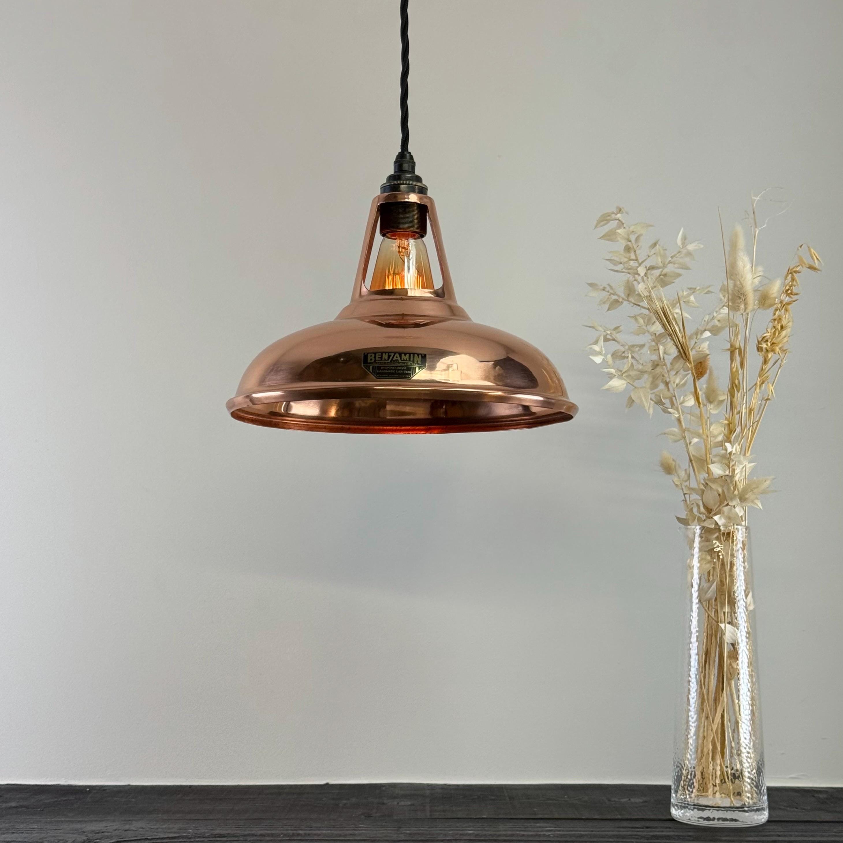 Cawston Solid Copper Coolicon Lampshade Pendant Light - 11 Inc