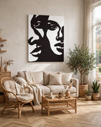 Abstract Dual Faces Stretched Canvas Wall Art.