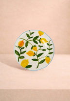 Buds in May Hand-Painted Lunch Plates Inspired by Matisse (Set of 4)