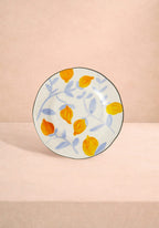 Buds in May Hand-Painted Lunch Plates Inspired by Matisse (Set of 4)