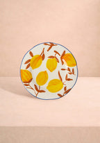 Buds in May Hand-Painted Lunch Plates Inspired by Matisse (Set of 4)