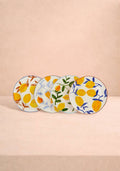 Buds in May Hand-Painted Lunch Plates Inspired by Matisse (Set of 4)