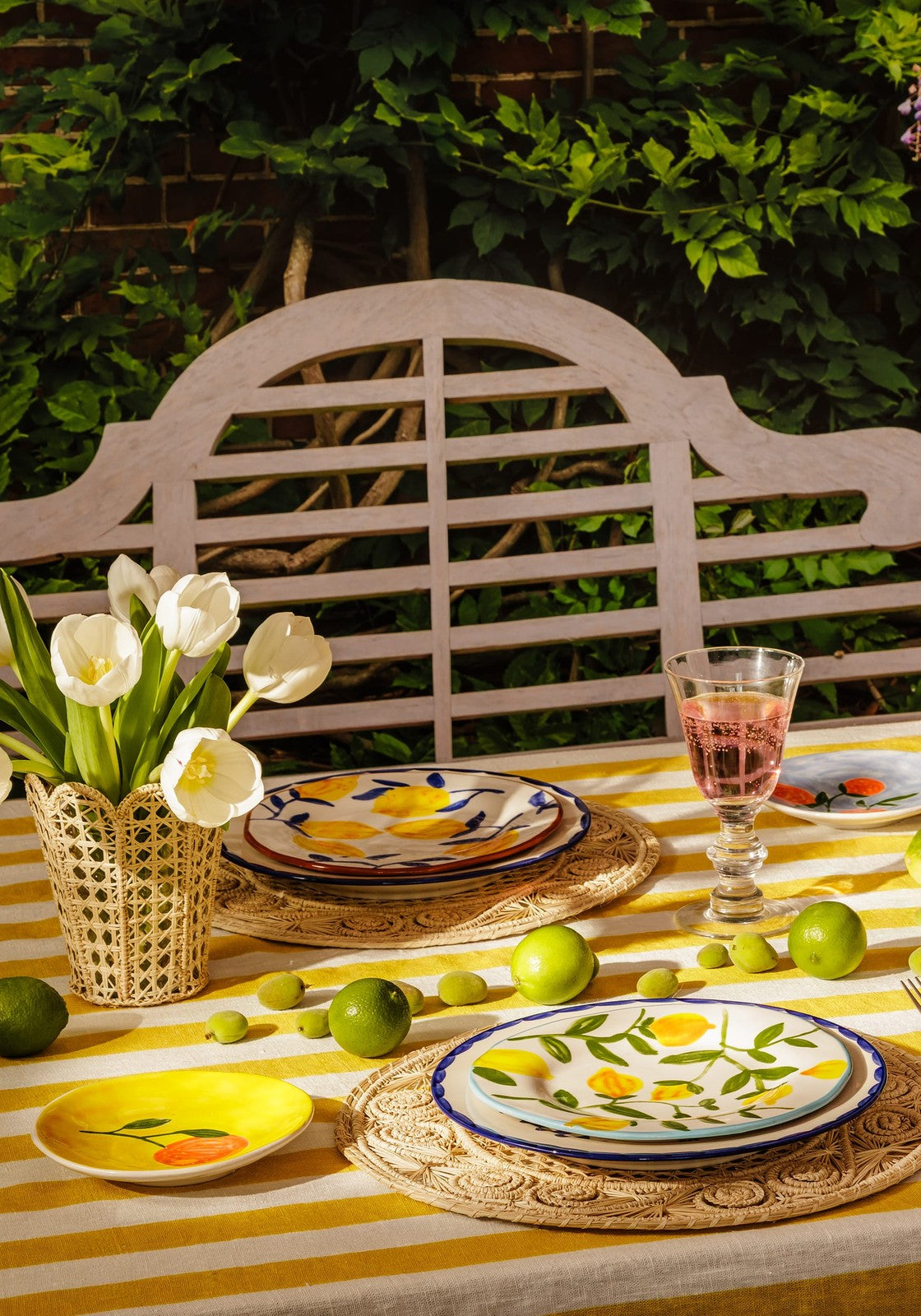 Peaches and Keen Plates After Matisse Set of 4