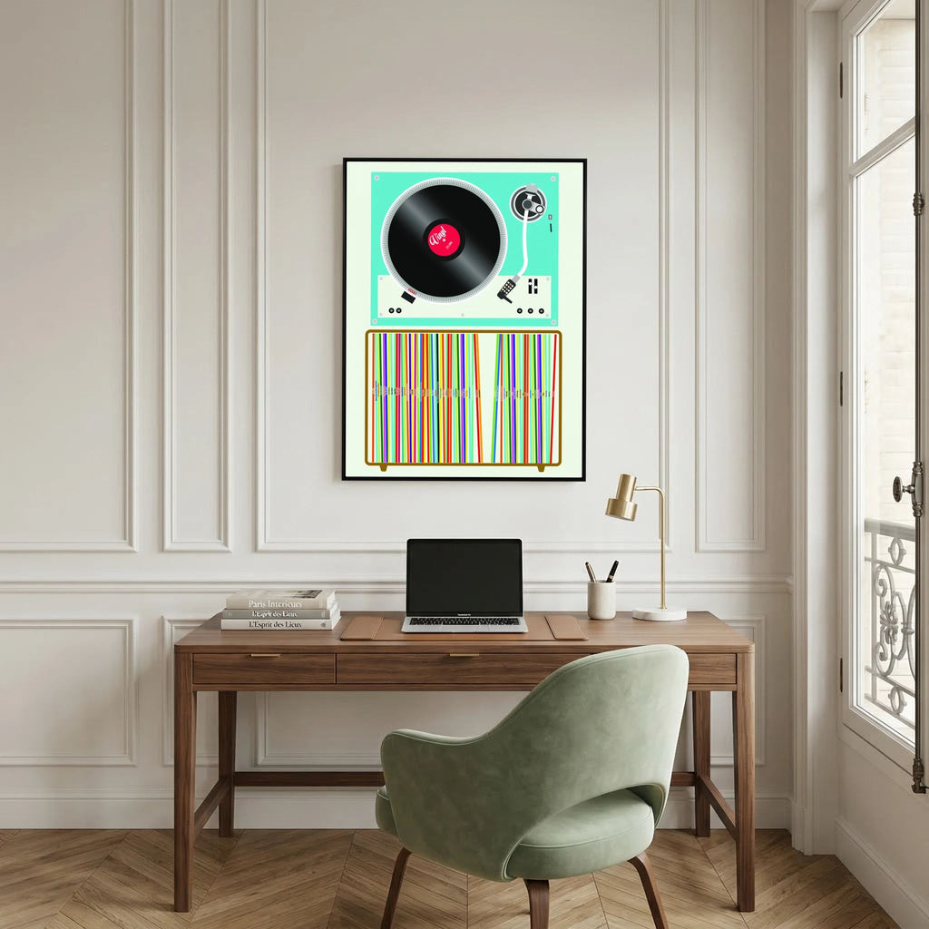 Vinyl Stack by Wall Chart Art Studio
