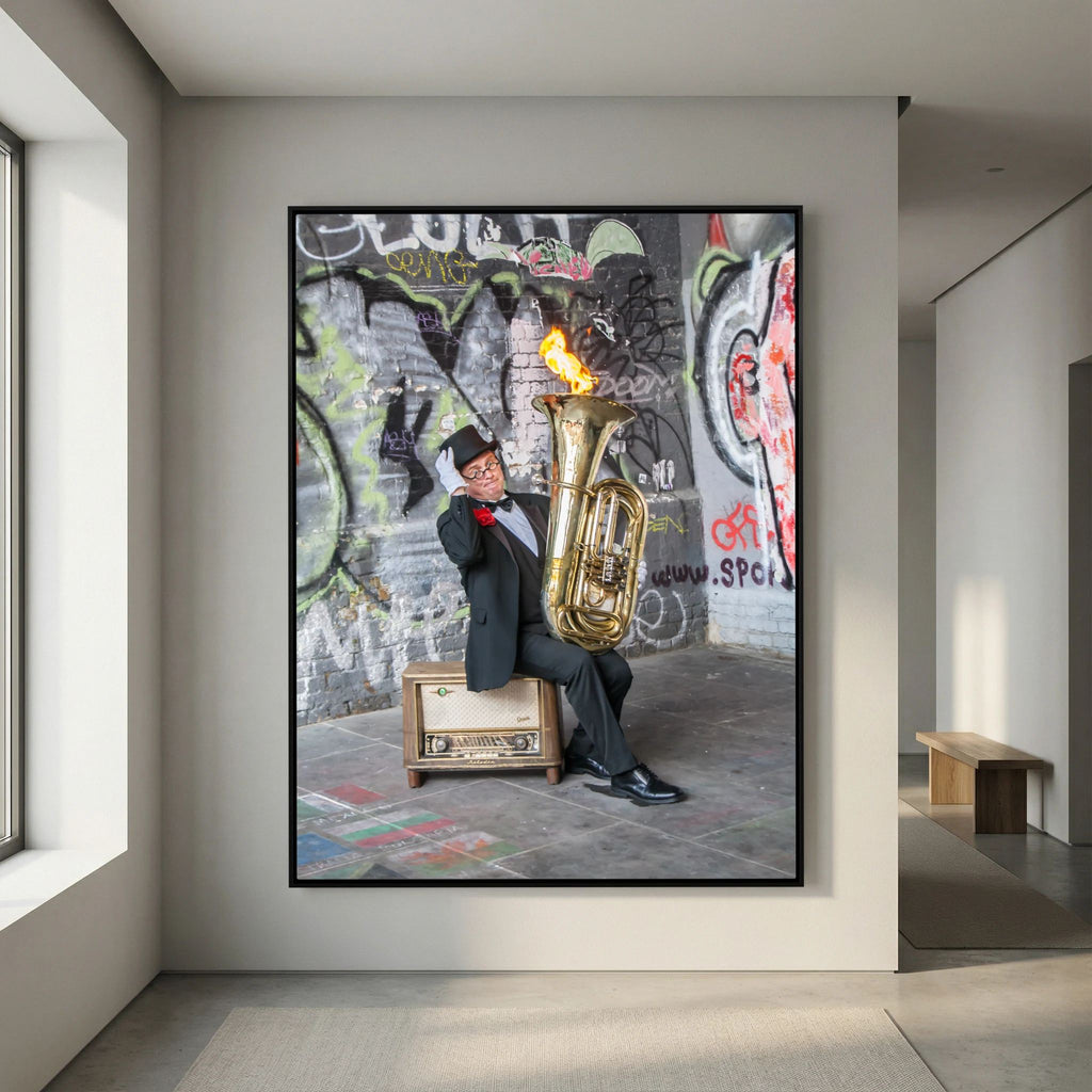 Urban Performance Art Canvas Wall Decor