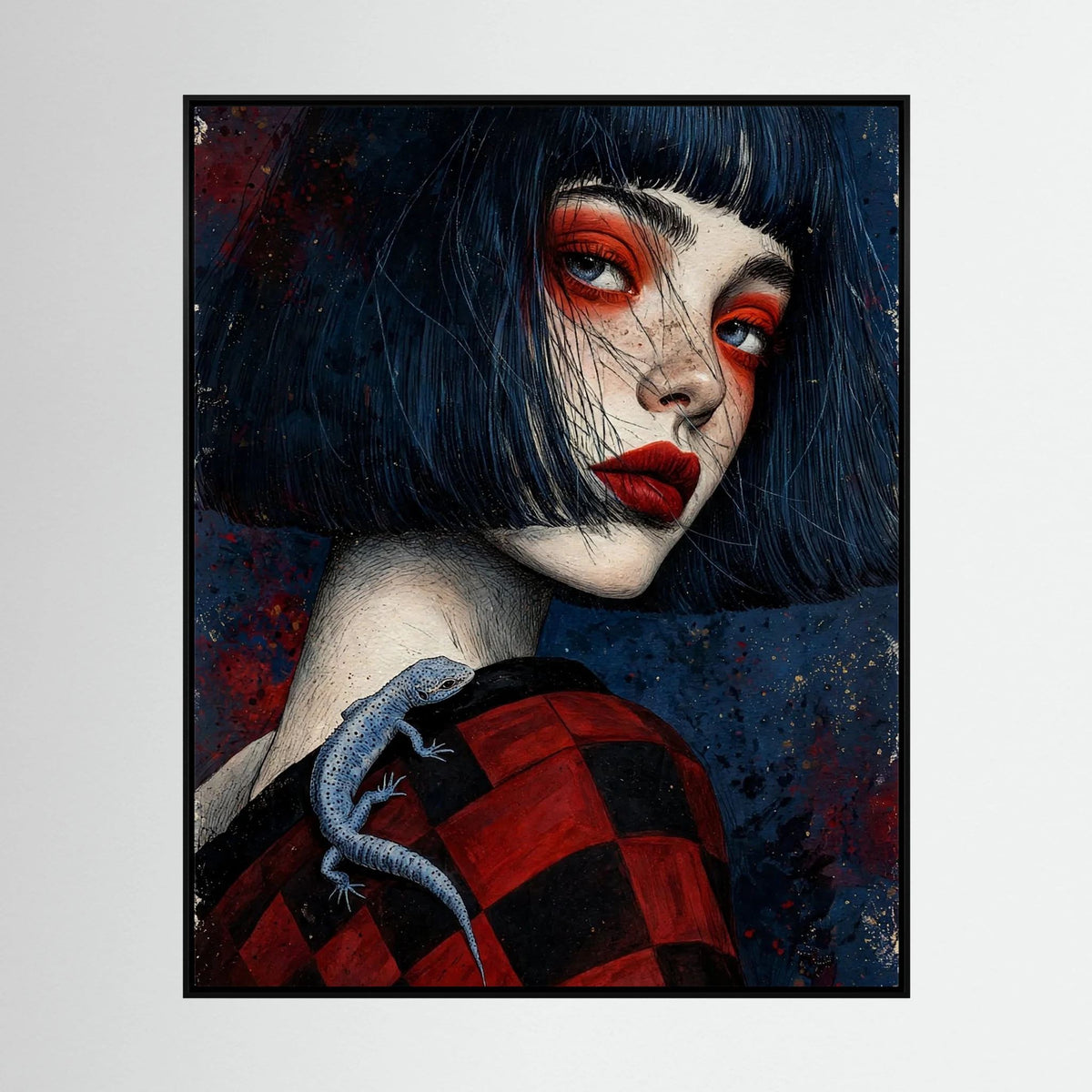 Young Geisha Stretched Canvas Wall Art