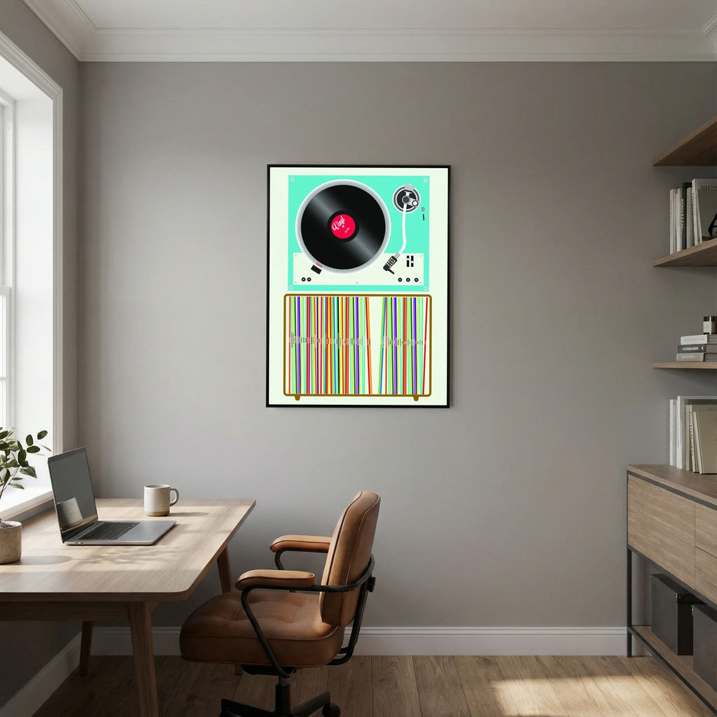 Vinyl Stack by Wall Chart Art Studio