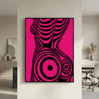 Modern Pop Art Silhouette Canvas Print
