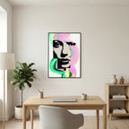Halftone Pop Art Portrait Canvas Bold Graphic Wall Art