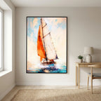 Yacht Racing Sport Art 12 Stretched Canvas Wall Art – By Justyna Jaszke