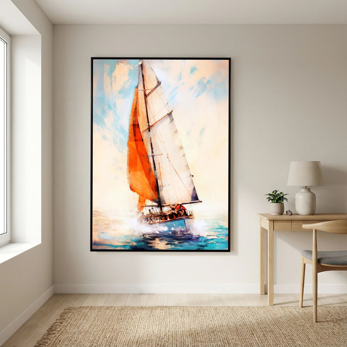 Yacht Racing Sport Art 12 Stretched Canvas Wall Art – By Justyna Jaszke