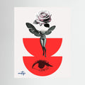 Surrealist Winged Collage Canvas Art  Avant-Garde Wall Decor