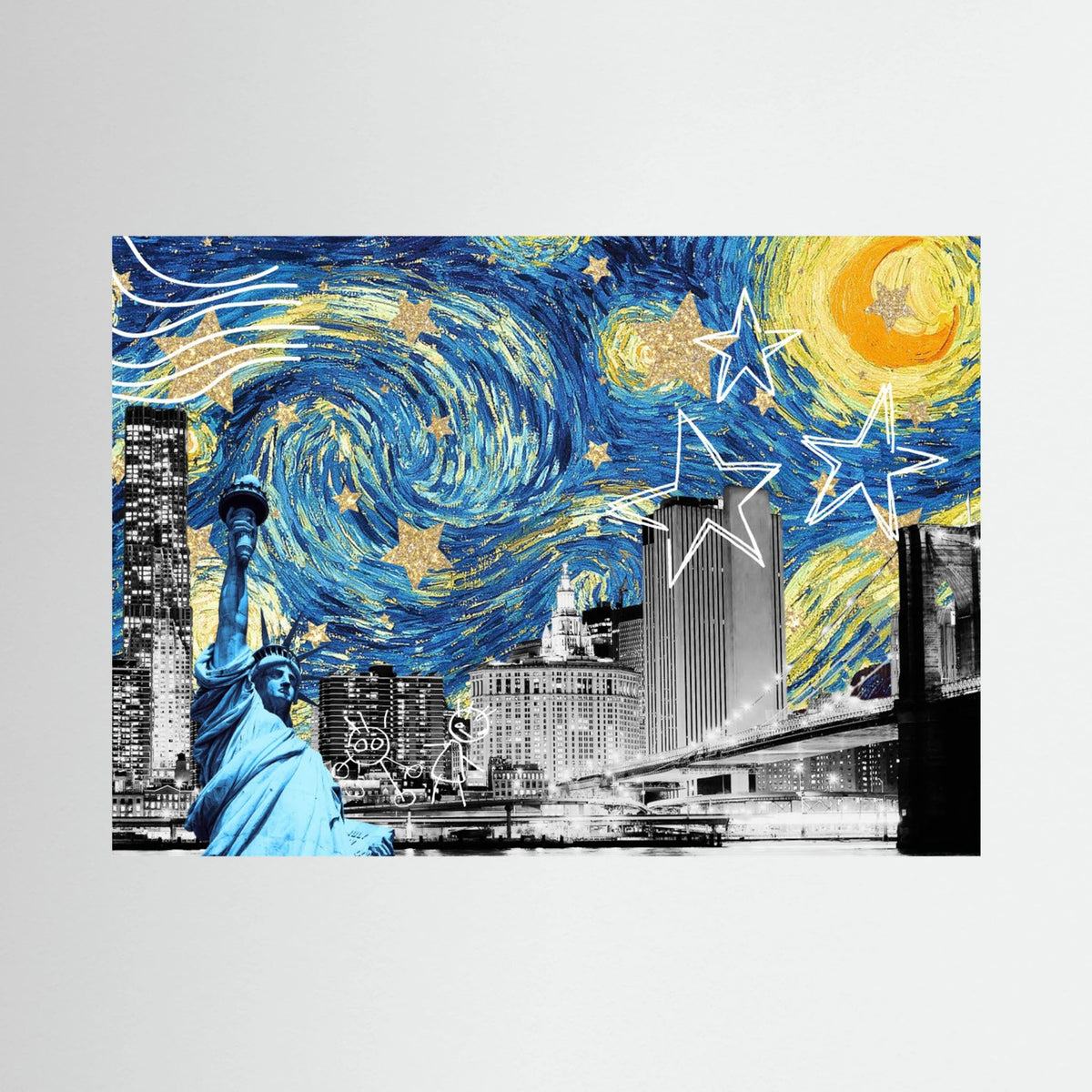 Starry Night New York by Athene Fritsch
