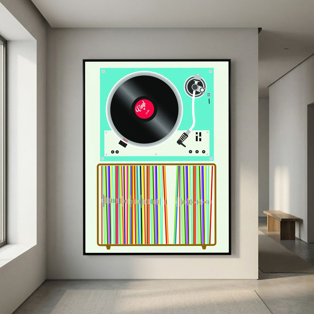 Vinyl Stack by Wall Chart Art Studio
