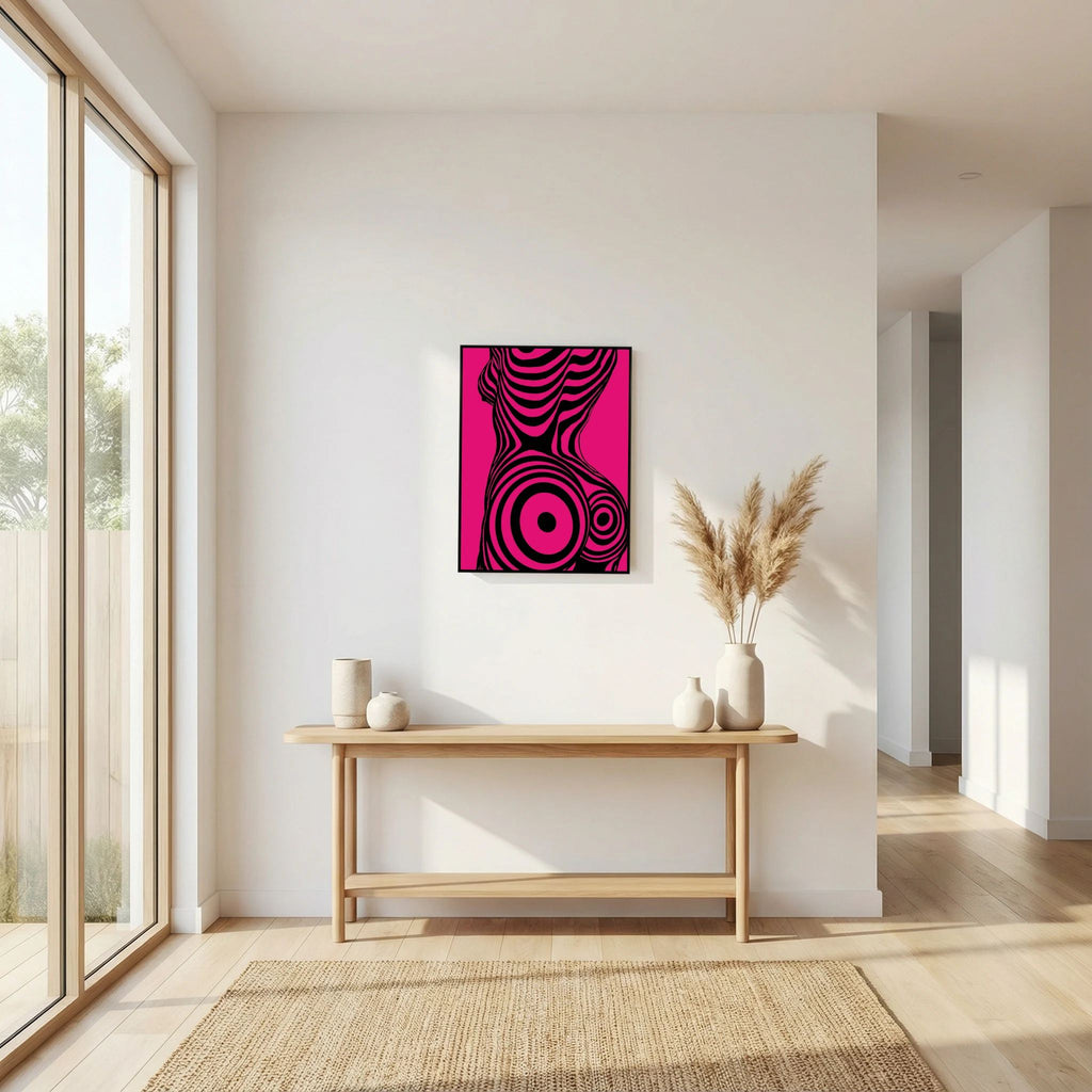 Modern Pop Art Silhouette Canvas Print