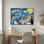 Starry Night New York by Athene Fritsch