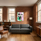 Halftone Pop Art Portrait Canvas Bold Graphic Wall Art