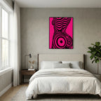 Modern Pop Art Silhouette Canvas Print