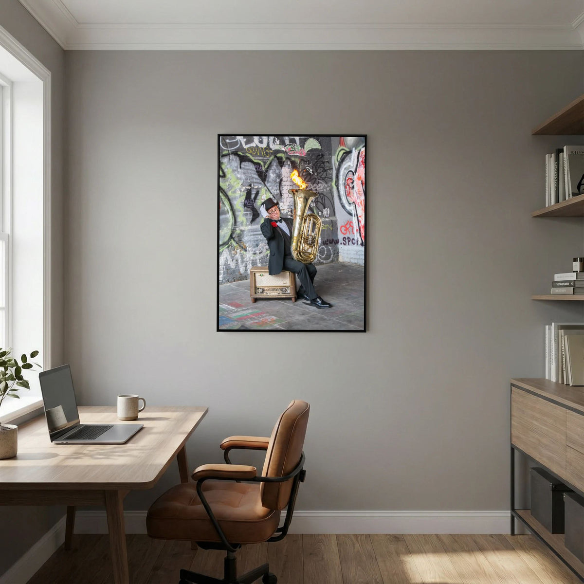 Urban Performance Art Canvas Wall Decor