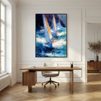 Yacht racing sport art 24 by Justyna Jaszke