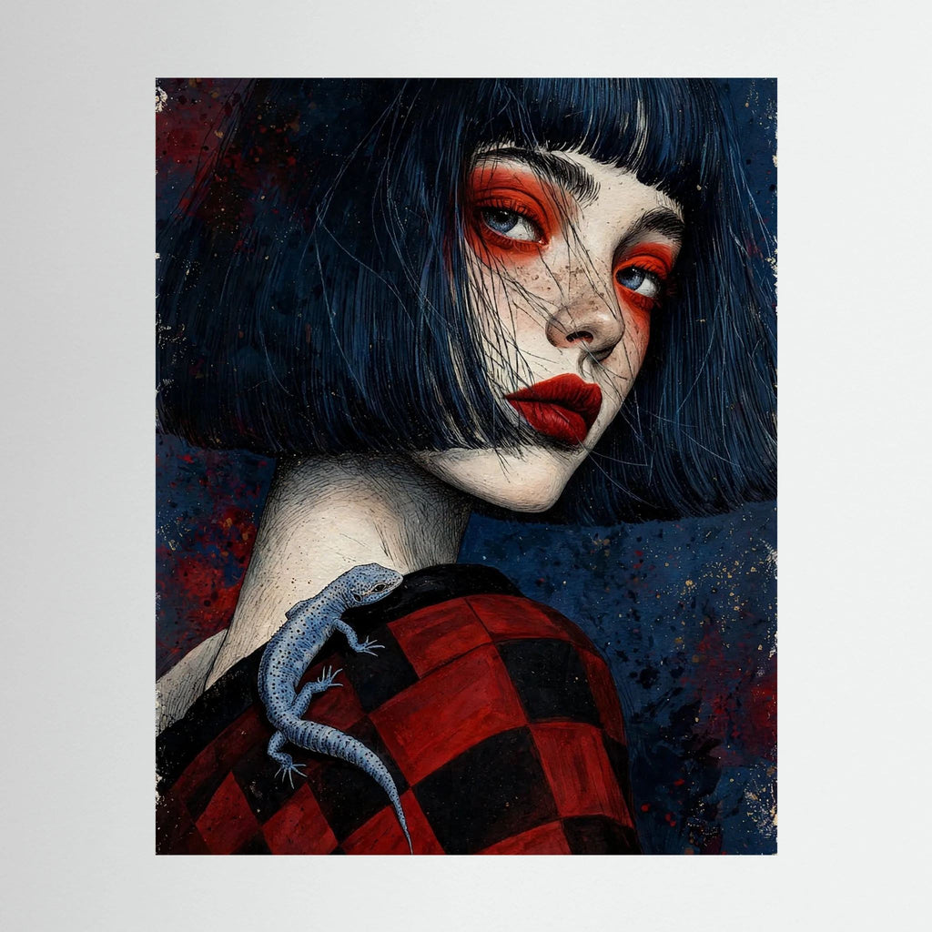 Young Geisha Stretched Canvas Wall Art
