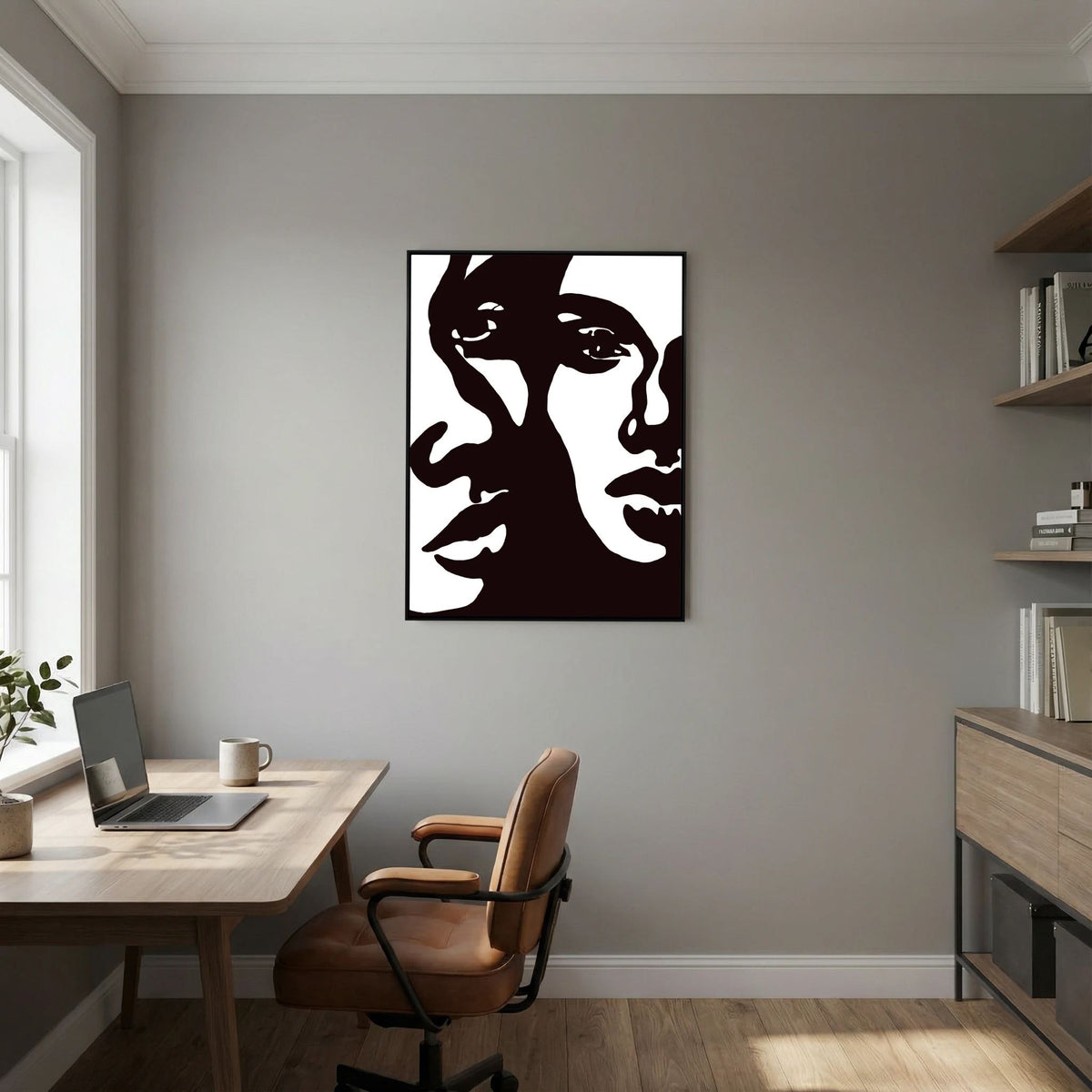 Abstract Dual Faces Stretched Canvas Wall Art