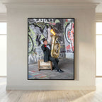 Urban Performance Art Canvas Wall Decor