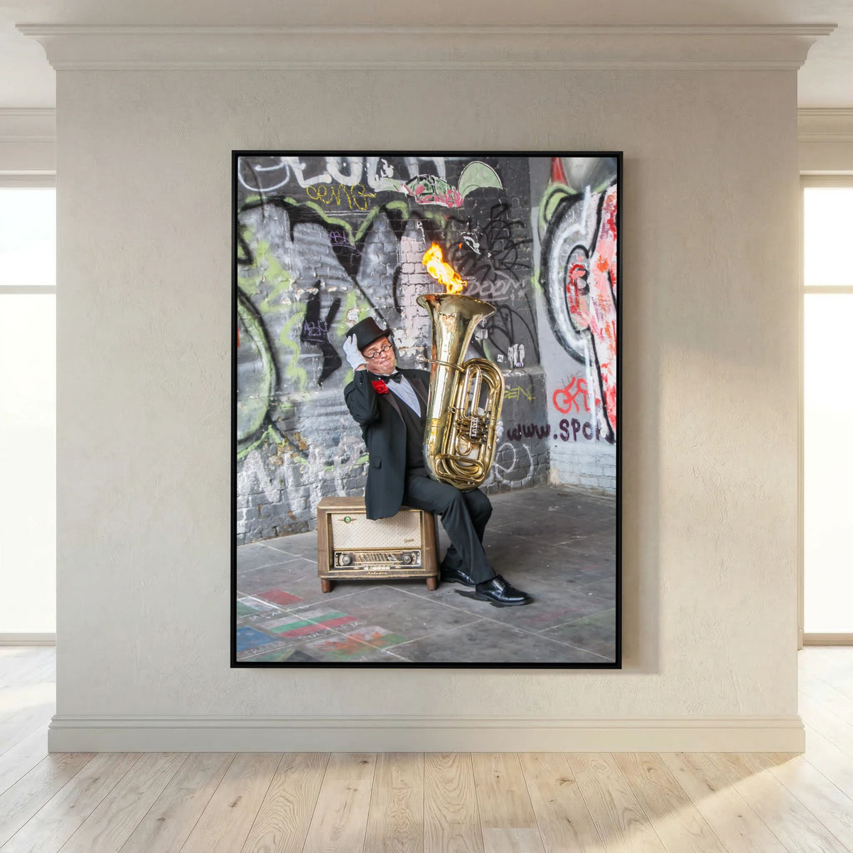 Urban Performance Art Canvas Wall Decor