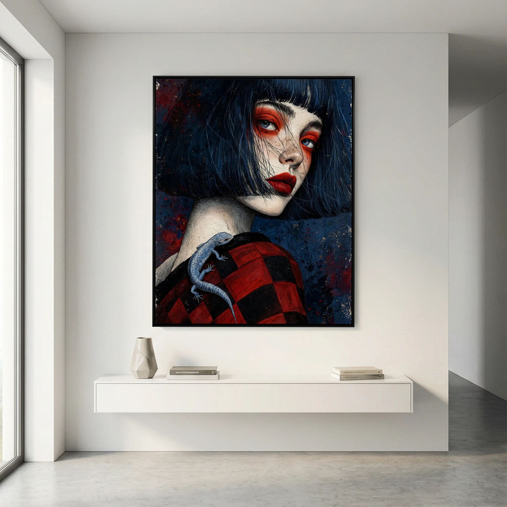 Young Geisha Stretched Canvas Wall Art