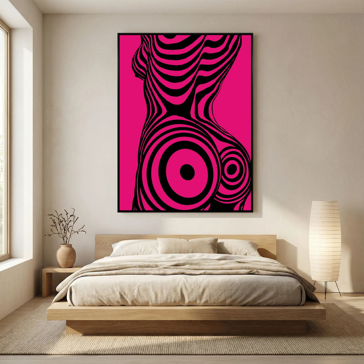 Modern Pop Art Silhouette Canvas Print