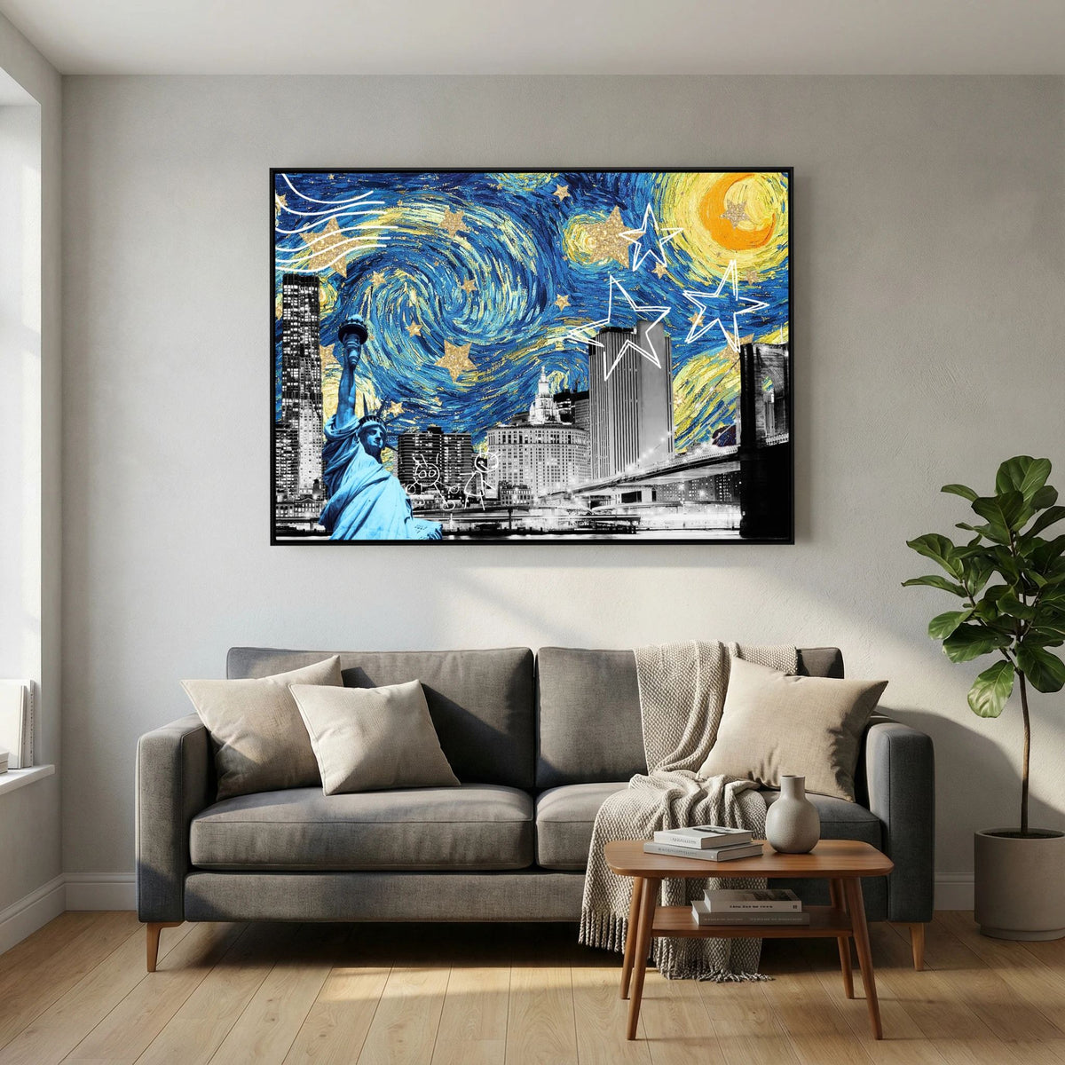 Starry Night New York by Athene Fritsch
