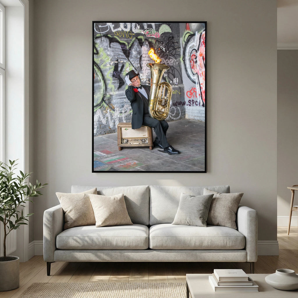 Urban Performance Art Canvas Wall Decor