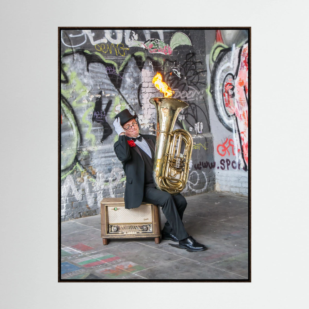 Urban Performance Art Canvas Wall Decor
