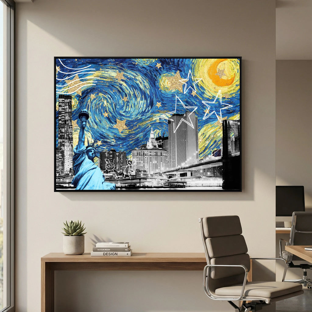 Starry Night New York by Athene Fritsch