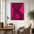 Modern Pop Art Silhouette Canvas Print