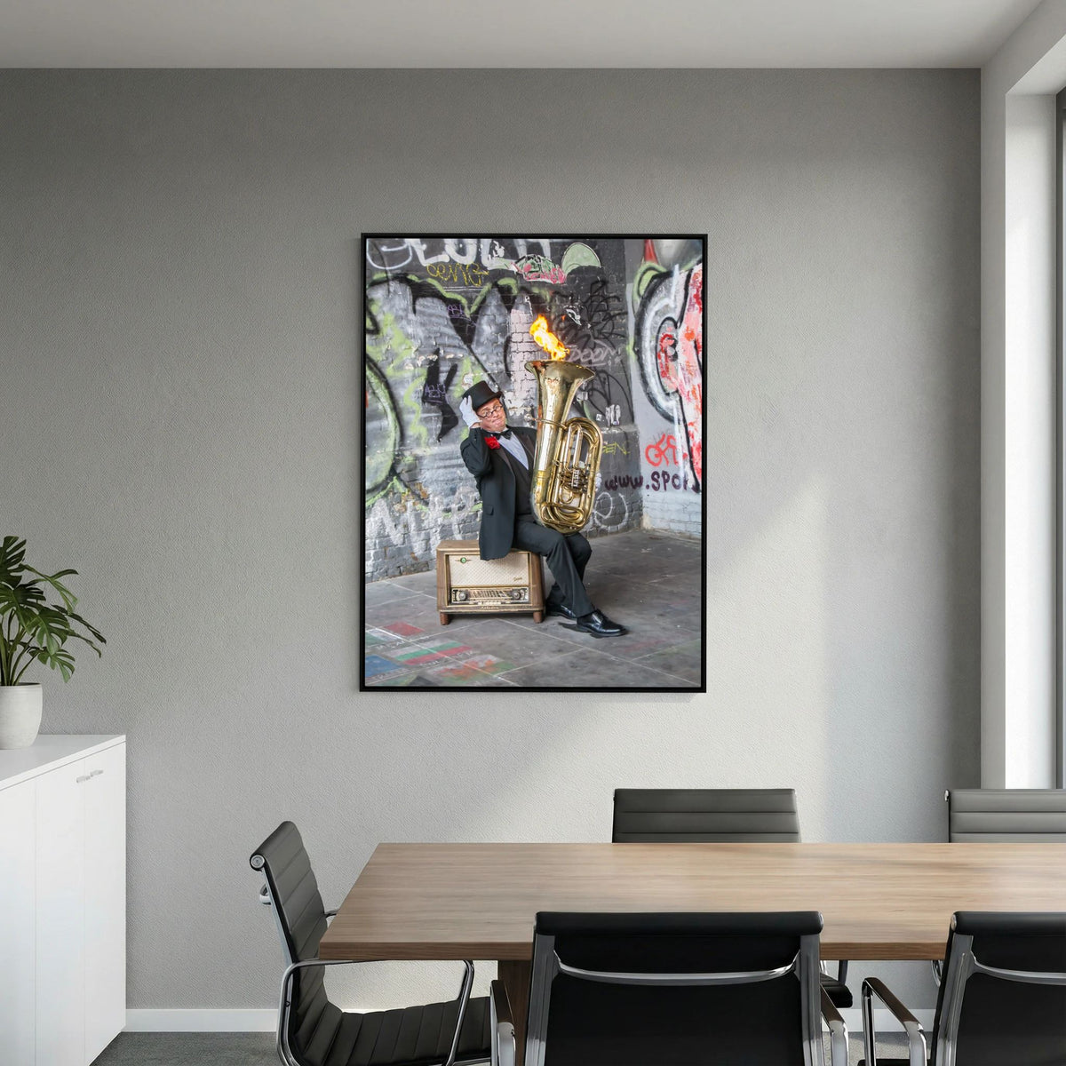 Urban Performance Art Canvas Wall Decor