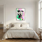 Halftone Pop Art Portrait Canvas Bold Graphic Wall Art