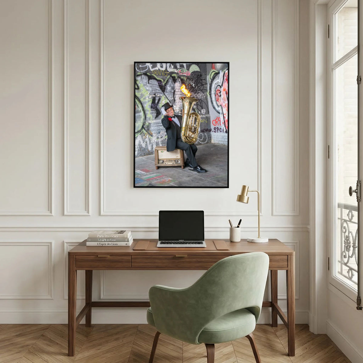 Urban Performance Art Canvas Wall Decor