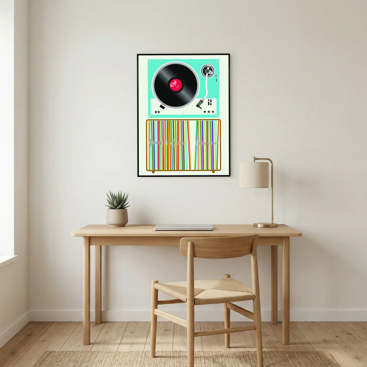 Vinyl Stack by Wall Chart Art Studio