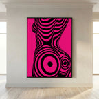 Modern Pop Art Silhouette Canvas Print