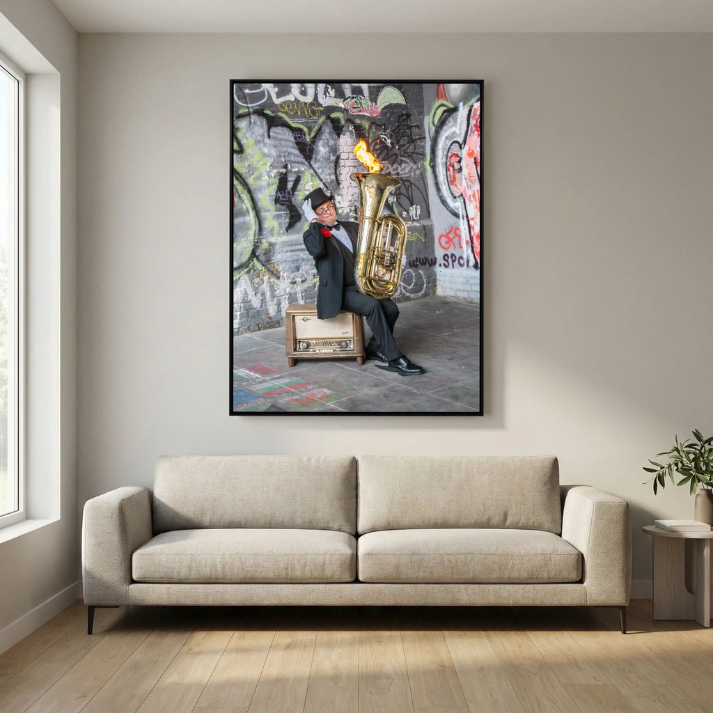 Urban Performance Art Canvas Wall Decor