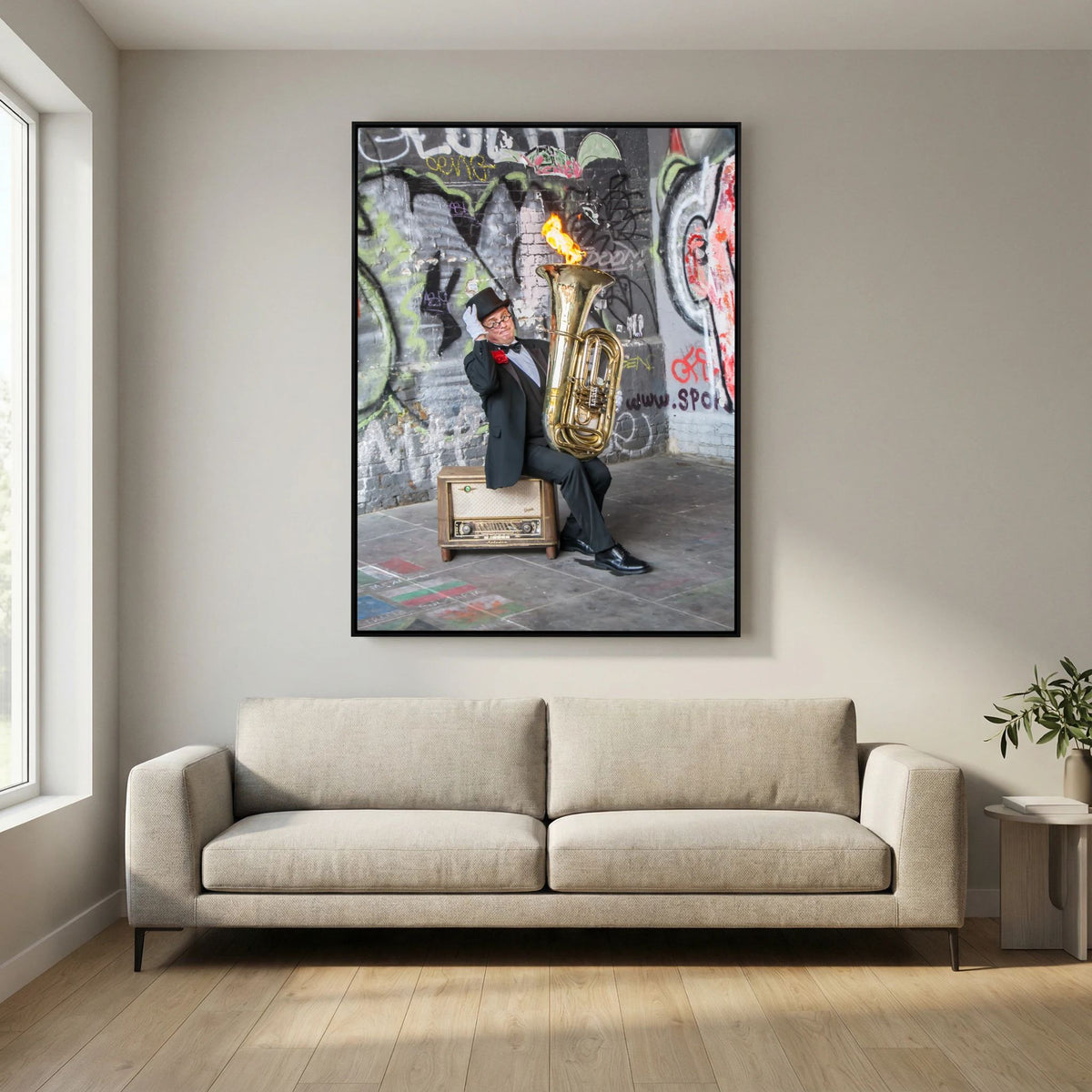 Urban Performance Art Canvas Wall Decor