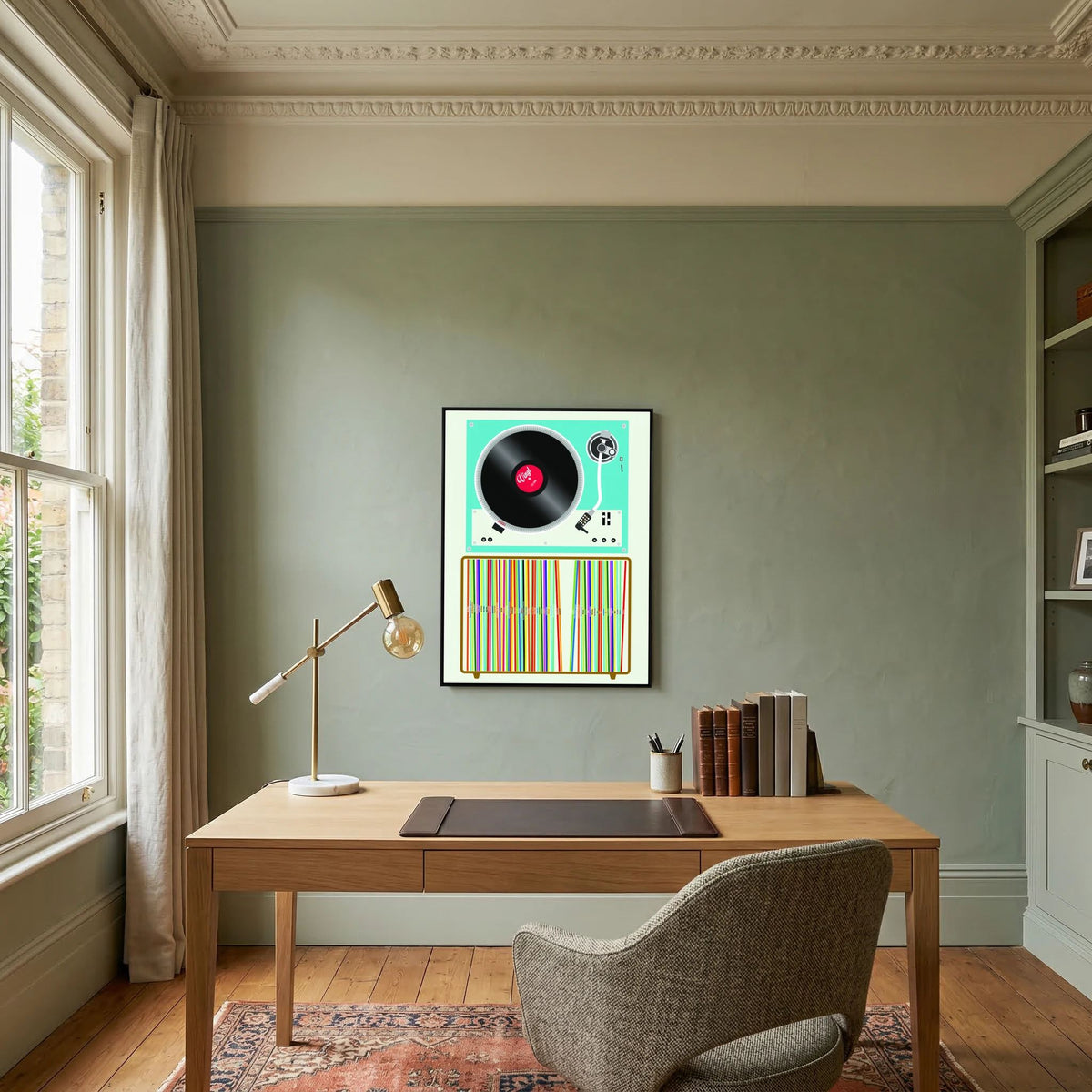 Vinyl Stack by Wall Chart Art Studio