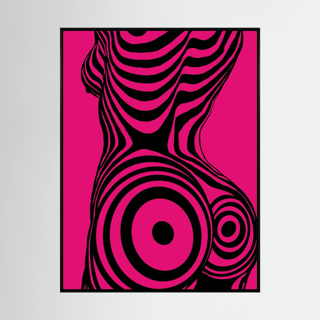 Modern Pop Art Silhouette Canvas Print